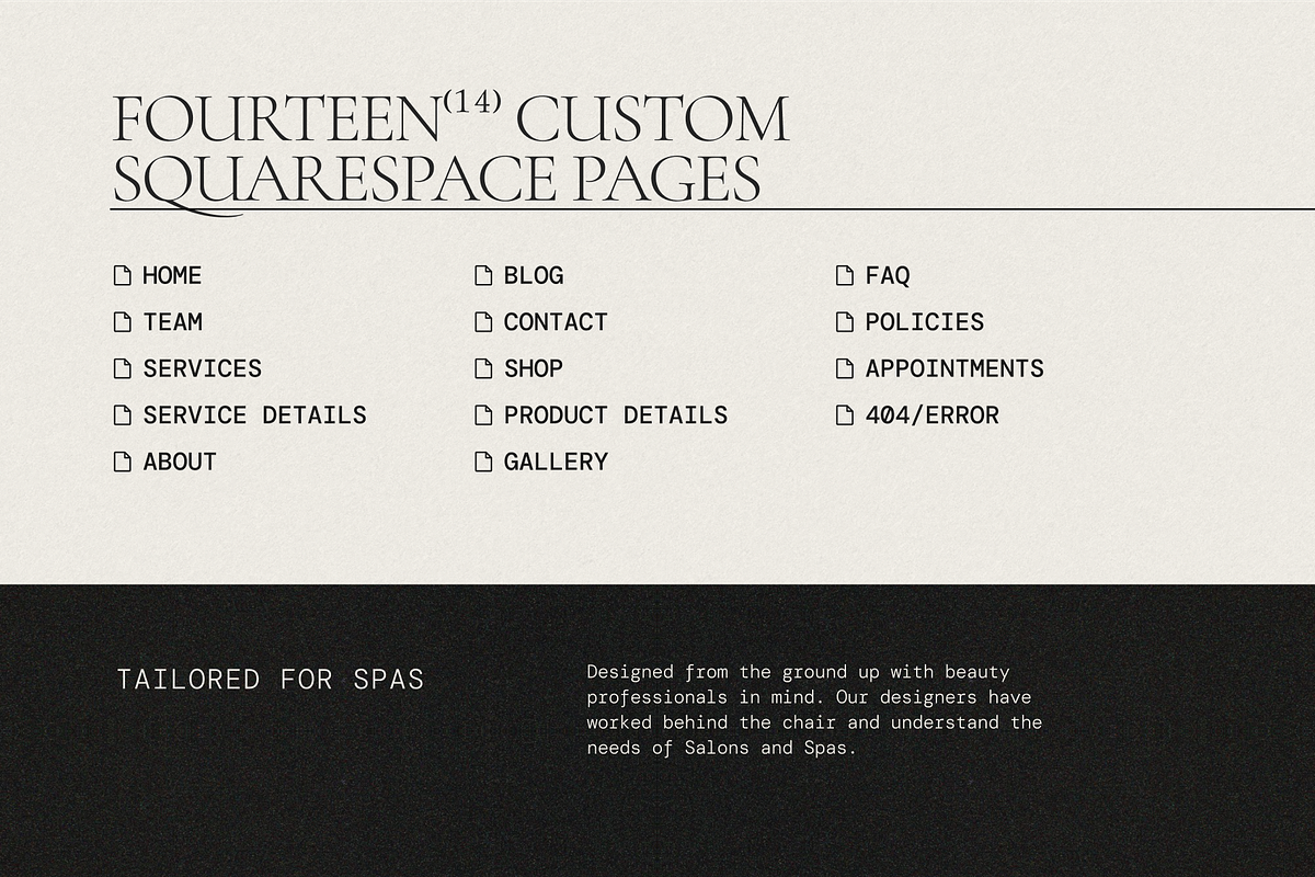 Wellness Spa Squarespace Template preview 7