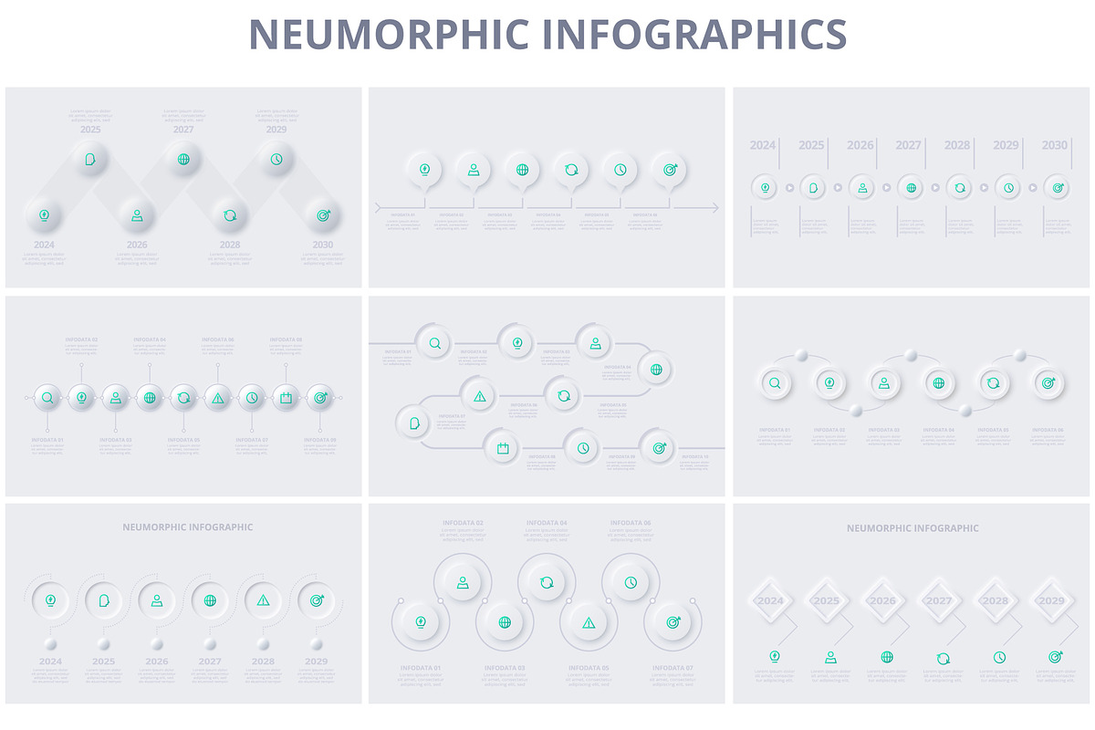 Neumorphic Animated Template preview 8