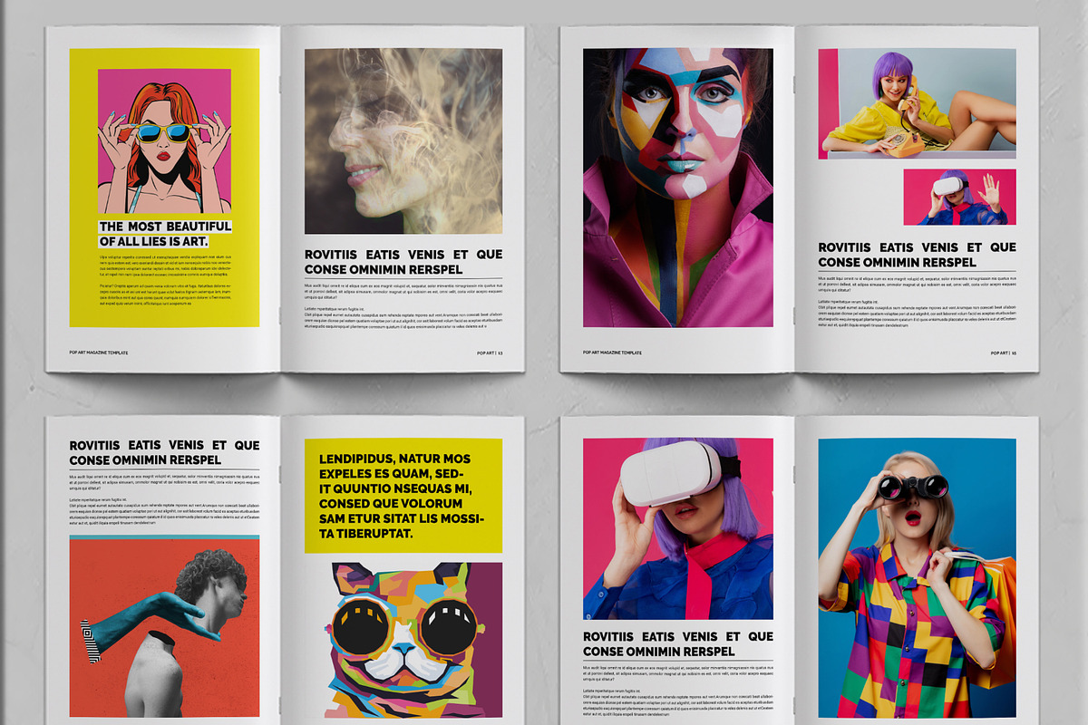 Pop Art Magazine Template Design, a Magazine Template by ContestDesign (Photo 4 of 4)