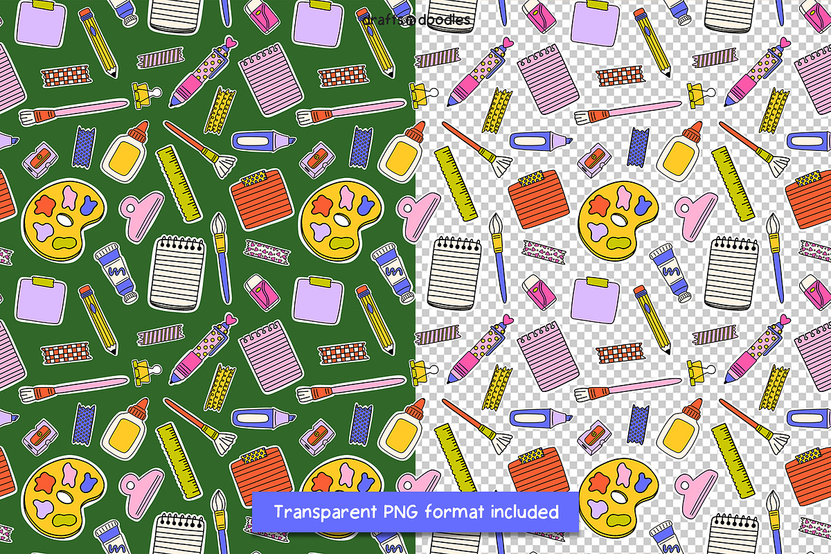 Back to School Clipart and Patterns, an Education Illustration by Drafts n Doodles (Photo 9 of 14)