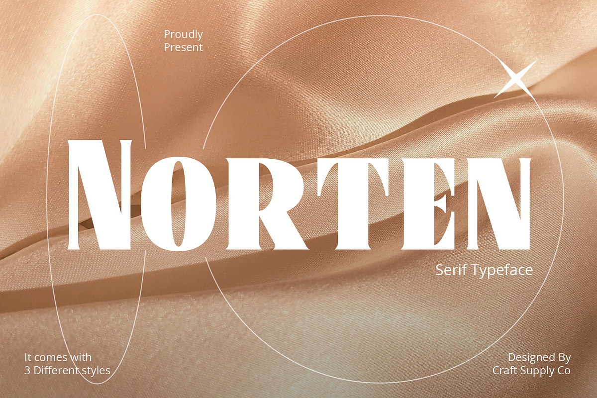 Norten – Serif Typeface, a Serif Font by Craft Supply Co. (Photo 1 of 8)