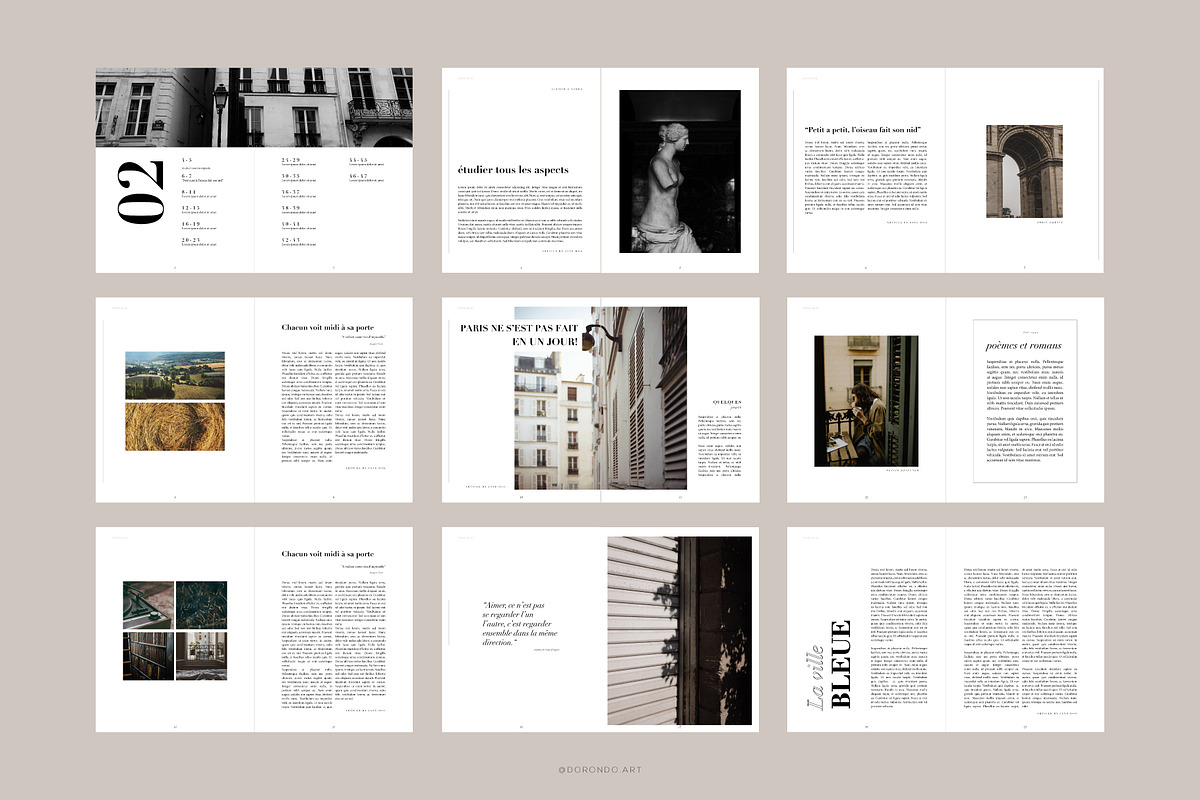 PARIS Magazine Template, a Magazine Template by Dorondo.Art (Photo 7 of 9)