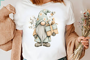 Whimsical Spring Gnome Clipart Bundl, an Illustration by SVGArt (Thumbnail 3 of 9)