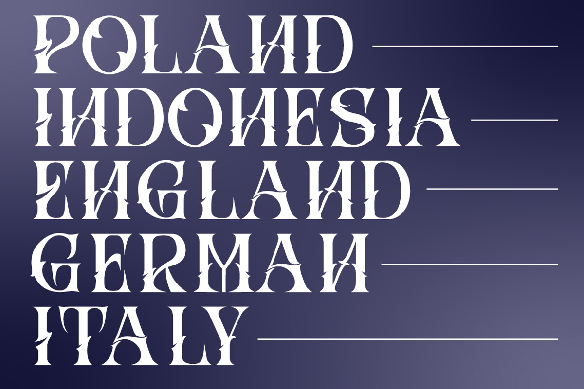 Hizba – Luxury Ornamental Serif Font, a Serif Font by kangfont Studio (Photo 5 of 10)