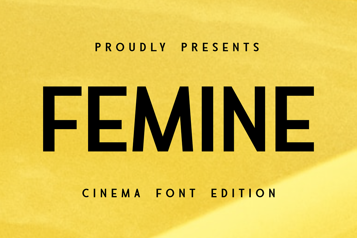 Femine Special Cinema Font, a Sans Serif Font by Monoletter Studio (Photo 2 of 4)