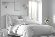 Cottage Style Bedroom Bedding Mockup, a Household Mockup by creatsy5 (Thumbnail 2 of 5)