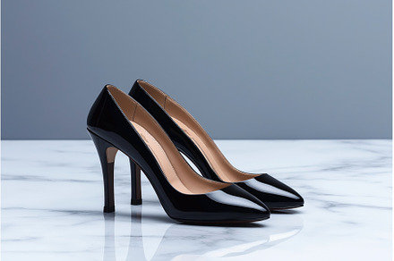 Pair of black stiletto high heels, a Beauty & Fashion Photo by Sergey Kotenev