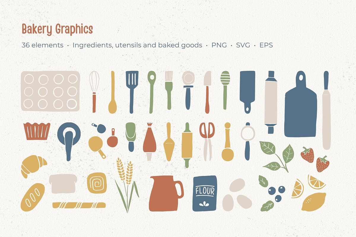 Bakery Seamless Patterns & Graphics, a Pattern Graphic by Fern & Quill (Photo 3 of 11)