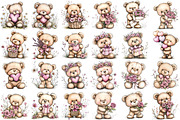 Mother’s Day Teddy Bear Clipart, an Illustration by DreamPrint404 (Thumbnail 3 of 6)