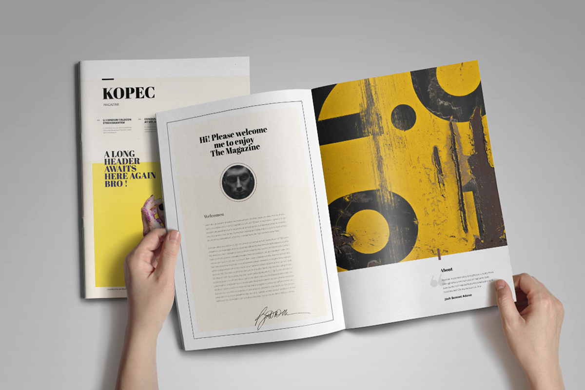Kopec | Magazine Template, a Magazine Template by spidergraph (Photo 2 of 12)