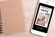 UGC Creator Website Canva Template, a Landing Page Template by Mindful Digital Co. (Thumbnail 8 of 9)