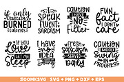 Funny SVG Bundle, Sarcastic Bundle, an Illustration by ZoomkSVG (Thumbnail 5 of 10)