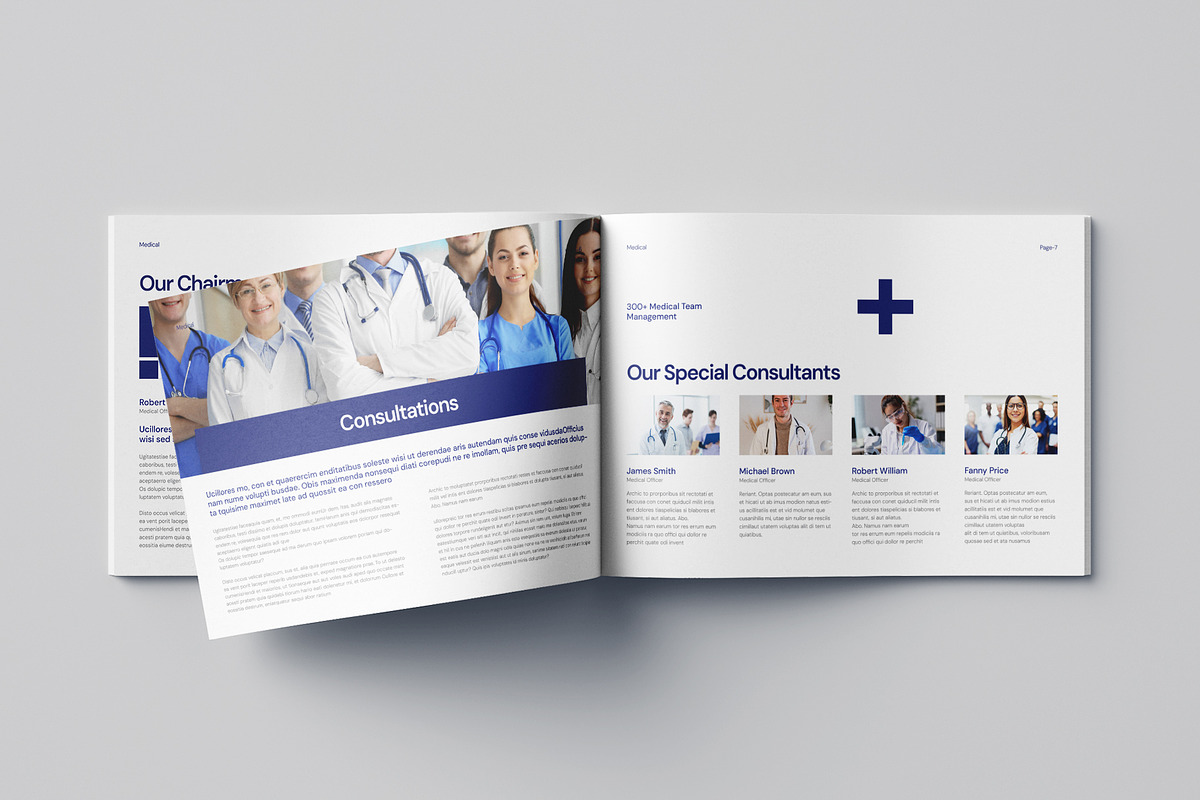Medical Brochure Landscape Template, a Brochure Template by Pixelpick (Photo 5 of 9)