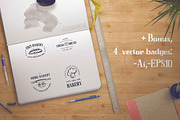 Evening Type for Printing, a Sans Serif Font by zao4nik (Thumbnail 4 of 8)