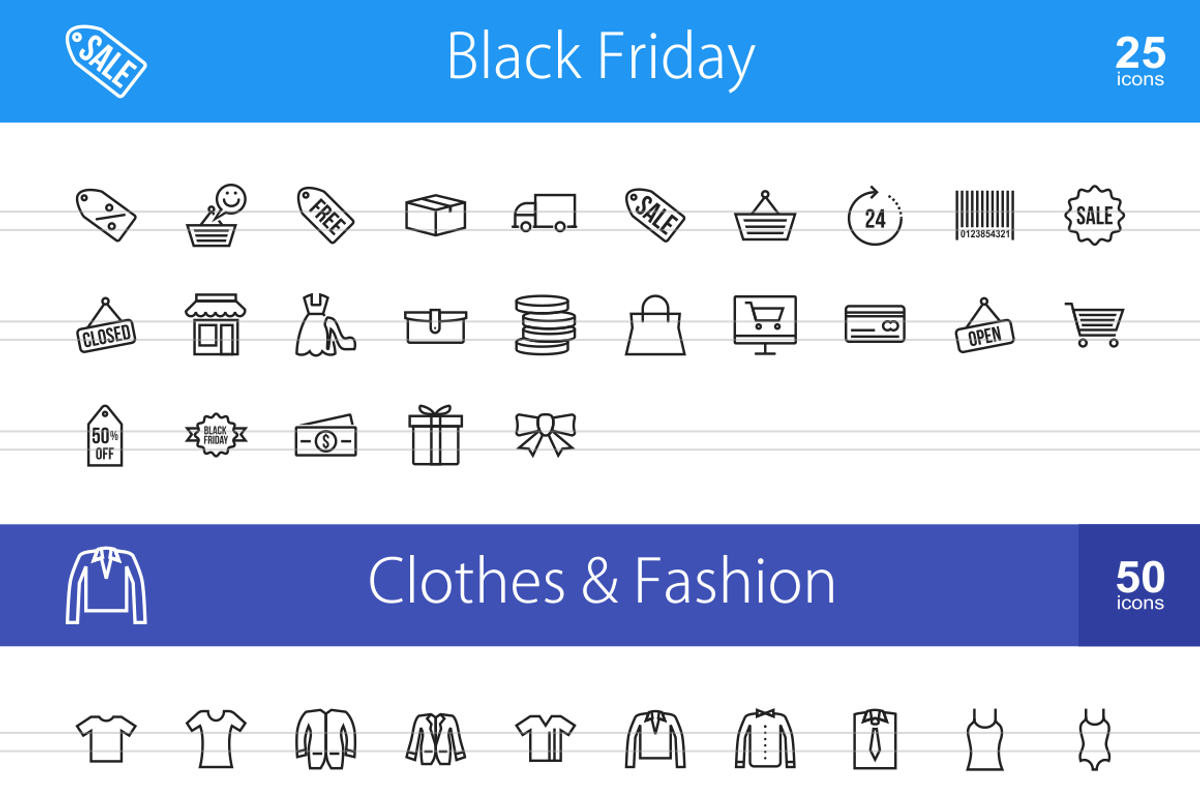 2070 Line Icons (V1), an Outline Icon by IconBunny (Photo 3 of 4)