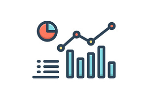 Analysis dashboard color icon, a Duotone Icon by Creative priyanka