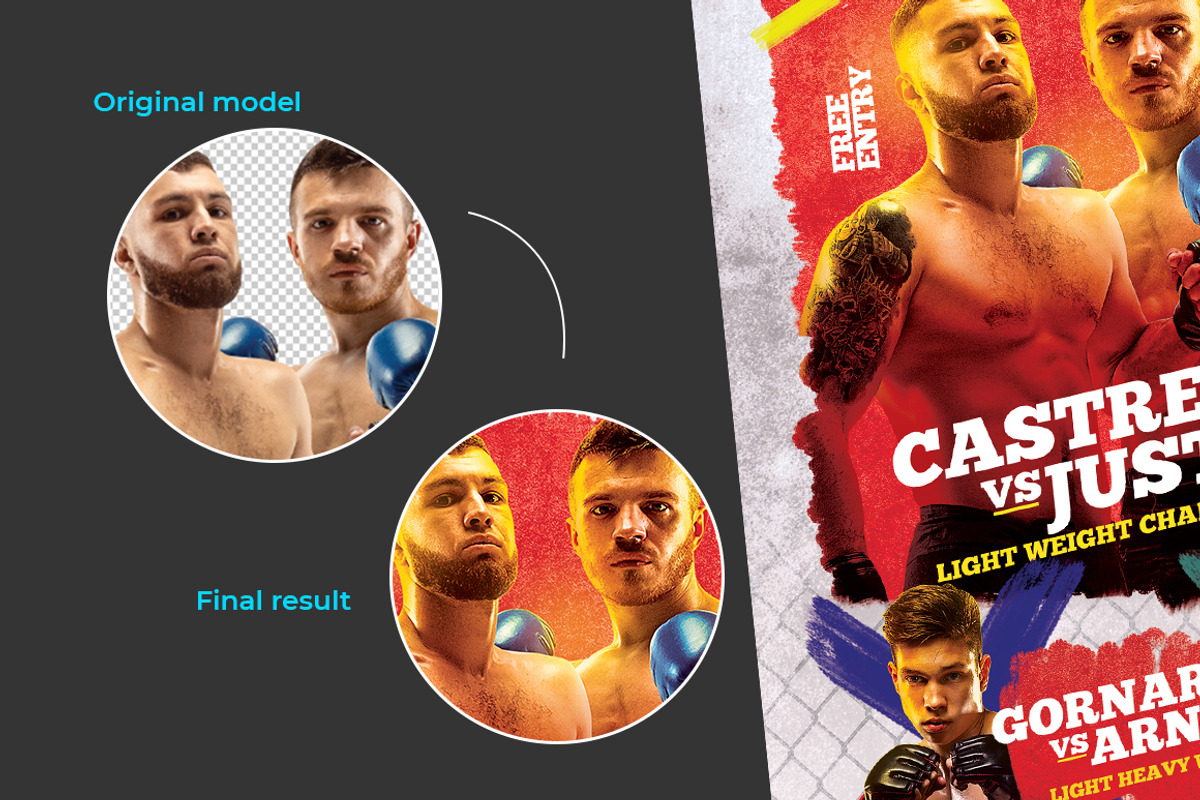 Boxing Flyer Template, a Flyer Template by bunebx (Photo 3 of 7)