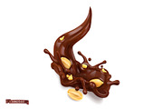 Chocolate cookies with peanuts, set, a Decorative Illustration by Allevinatis Studio (Thumbnail 8 of 8)