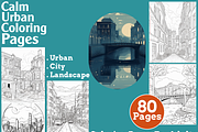 Calm Urban Coloring Pages For Adults, an Animal Illustration by martinblan (Thumbnail 1 of 4)