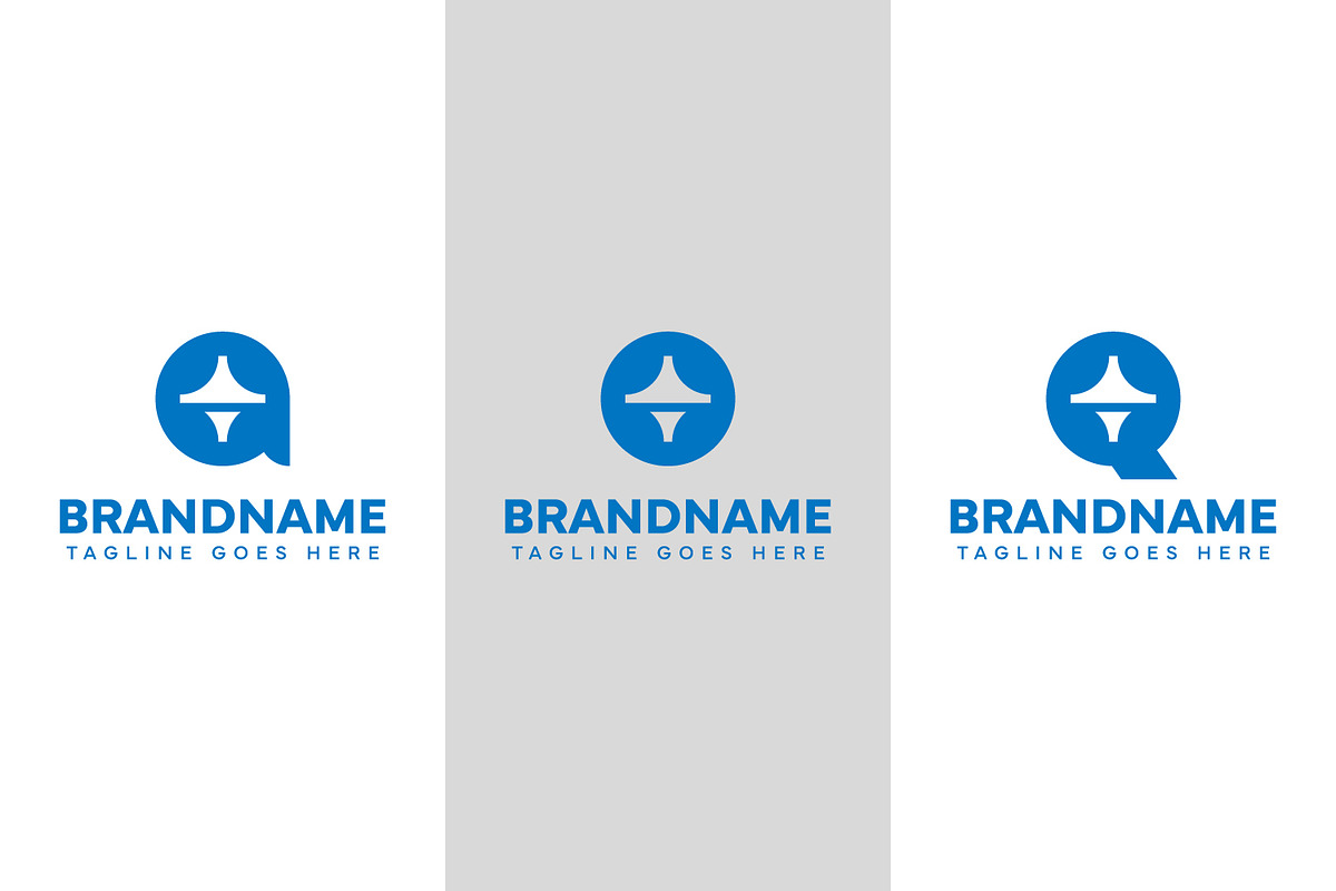 Letter A O Q Spinning Top Logo Set, a Branding & Logo Template by Pray Art Design Studio