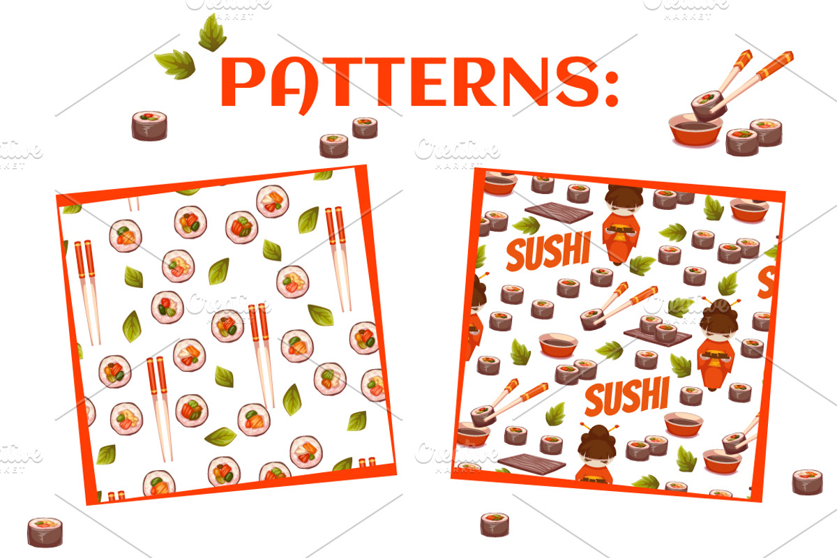 Sushi banners, a Graphic by Cattleya (Photo 2 of 3)
