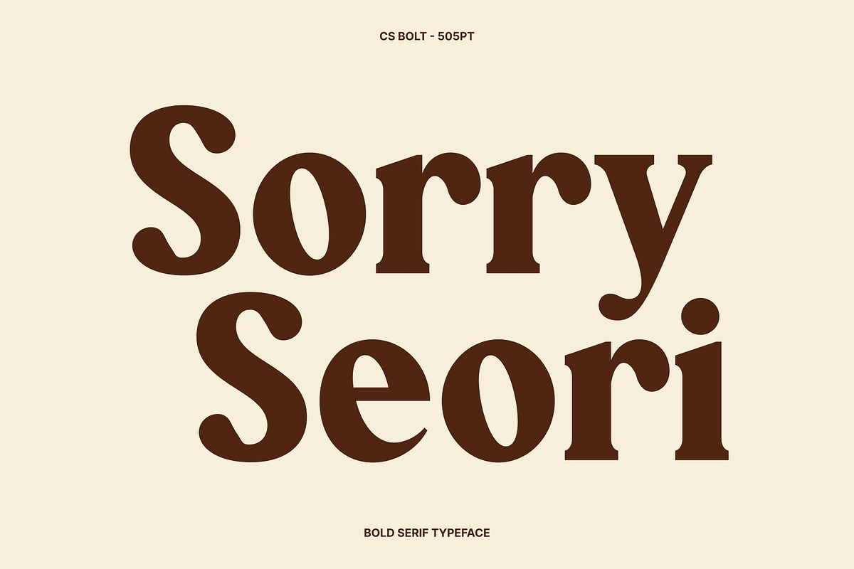 CS Bolt – Bold Serif Font, a Serif Font by Craft Supply Co. (Photo 7 of 8)