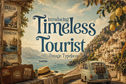 Timeless Tourist - Vintage Ad Type, a Serif Font by HipFonts (Thumbnail 1 of 10)