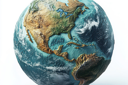 Detailed Earth Globe North America F, a Background Photo by Pixeness