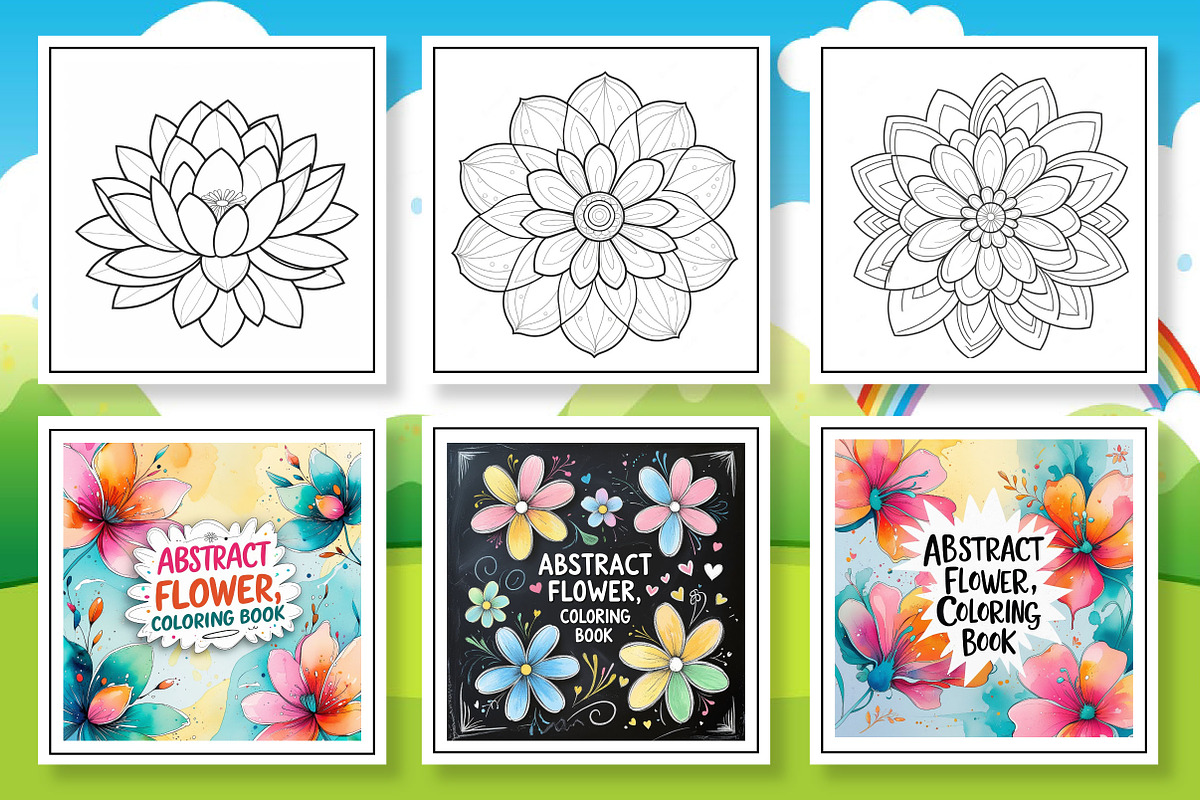Abstract Flowers Coloring Book, an Arts & Entertainment Photo by Wow Magic (Photo 2 of 3)