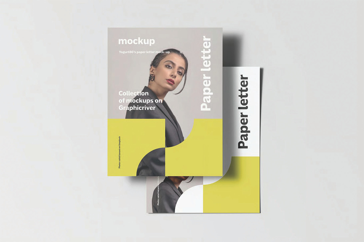 Paper Letter Mockup, an Advertising Mockup by DesignRushMarket (Photo 5 of 16)