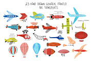 I Believe I Can Fly. Gouache Set., a Transportation Illustration by Annakniaz (Thumbnail 2 of 11)