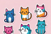 Cute Kawaii Cats & Bunny Bundle, an Illustration by ETARA by Mea Hau (Thumbnail 4 of 10)