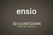 Ensio – 3D Countdown HTML Template, a Bootstrap Template by ArtRow Team (Thumbnail 1 of 2)