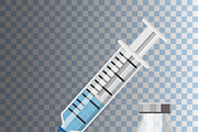 Syringes. Injections and Vaccination, a Healthcare Illustration by TAlex (Thumbnail 7 of 7)