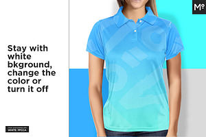 Women Polo Shirt Mock-up