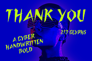 Cybrok – Cyber Handwritten Bold Font, a Serif Font by Drizy (Thumbnail 8 of 8)