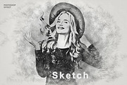 Realistic Pencil Sketch Effect, a Layer Style Add-On by liptouse (Thumbnail 1 of 10)