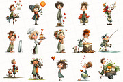 Quirky Valentine Clipart, an Illustration by OK Design (Thumbnail 3 of 6)