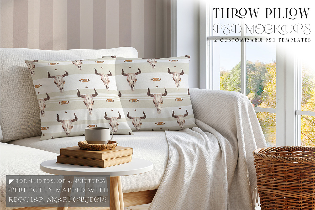 Throw Pillow Mockups, a Household Mockup by mock-ups (Photo 1 of 19)