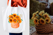 Watercolor Sunflowers Collection, an Illustration by Art Dari Autumn (Thumbnail 4 of 15)