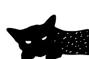 Cat svg, Funny Cats Vector Cut Files, an Animal Illustration by Watercolor_Vector Graphic (Thumbnail 6 of 25)