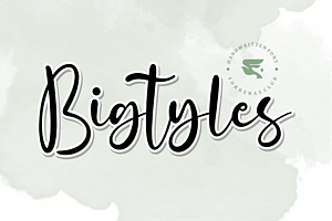 Bigtyles Script Handwritten Font