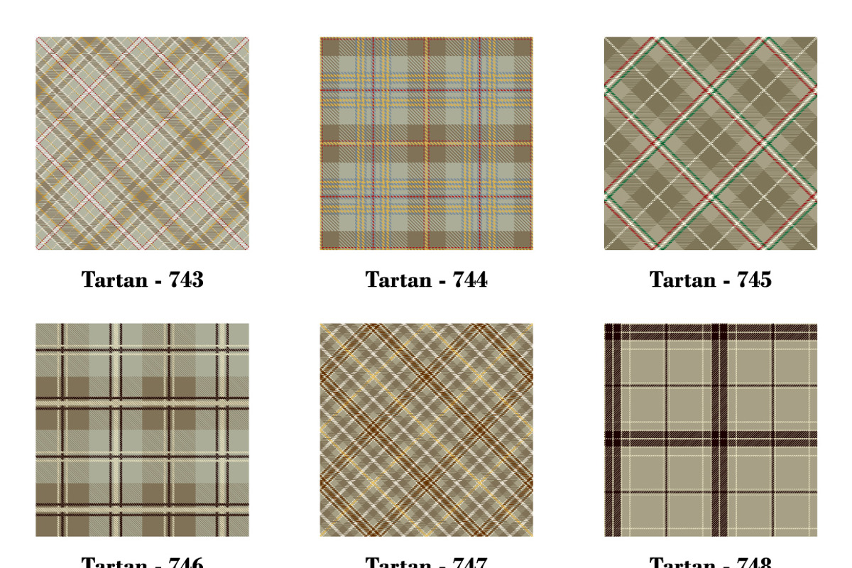 Seamless Tartan Pattern Part - 54, a Pattern Graphic by Vectorchoice