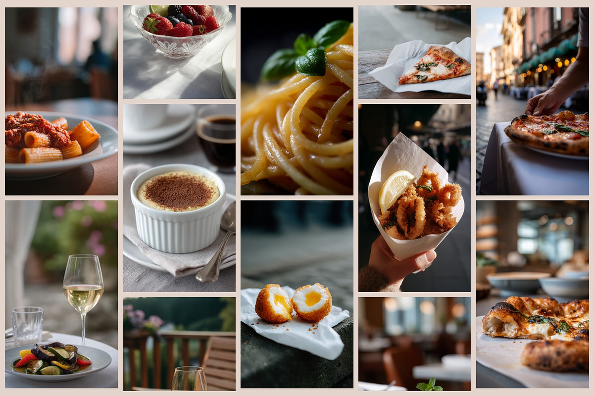 Italian Food Photography Set, a Food & Drink Photo by AI Petr Creative Agency (Photo 4 of 7)