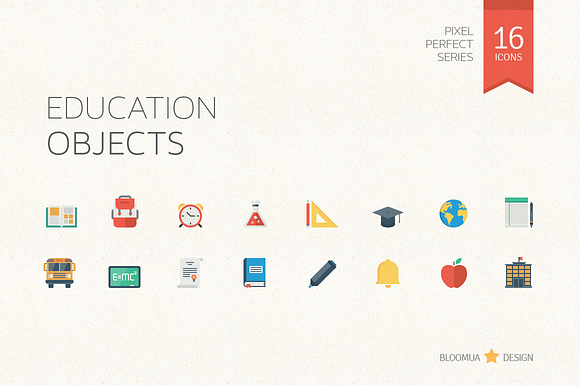 Education Flat Icons