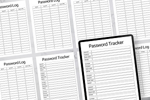 Password Tracker Printable