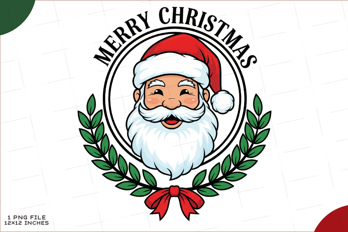 Funny Santa Christmas Png, an Illustration by SinaCreation (Photo 1 of 7)