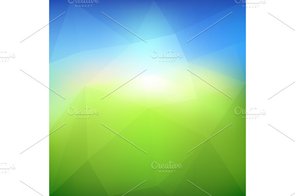 Summertime Geometric Background.