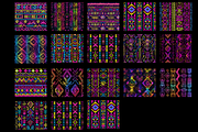 Neon Tribal Seamless Patterns, a Pattern Graphic by PrintablesByFranklyn (Thumbnail 6 of 6)