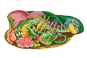 Seven fairy dragons., an Animal Illustration by Adamskyistudio (Thumbnail 4 of 4)
